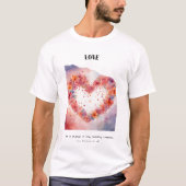 禅の愛の確認カード – 優しさを放射 Tシャツ (正面)
