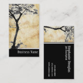 禅の木のバランスl自然の写真撮影 名刺 (正面/裏面)