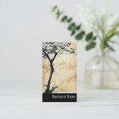禅の木のバランスl自然の写真撮影 名刺 (スタンド正面)