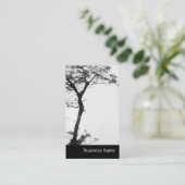 禅の木のバランスl自然の写真撮影 名刺 (スタンド正面)