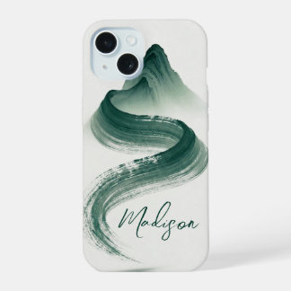 禅の水墨山iPhoneケース iPhone 15ケース