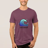 禅の波 フローを見つける Tシャツ (正面)