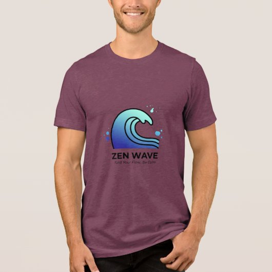 禅の波 フローを見つける Tシャツ (正面)