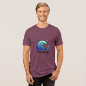 禅の波 フローを見つける Tシャツ (正面全面)