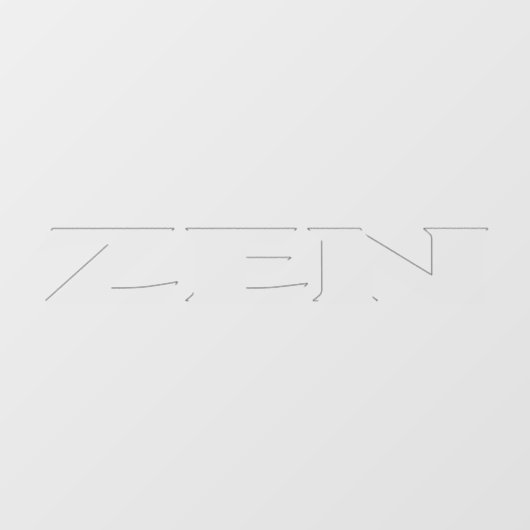 禅の澄ん窓はフロントスティック ウィンドウサイン (シート)