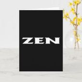 禅の白いグリーティングカード カード (黄色い花)