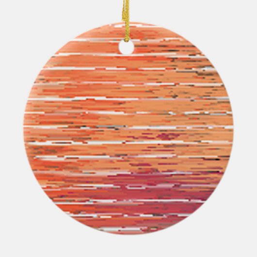 禅の白いリード円形セラミックオーナメント セラミックオーナメント (裏面)