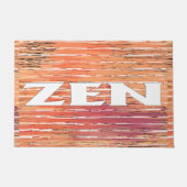 禅の白い葦の書式 ドアマット (正面)