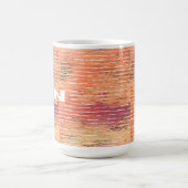 禅の白い葦の泥 コーヒーマグカップ (中央)