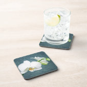 禅の白い蘭の花 コースター (右側)