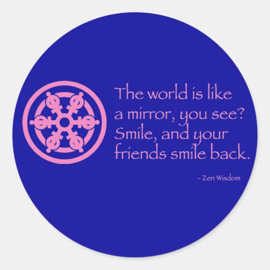 禅の知恵 ラウンドシール (正面)