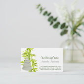 禅の石およびタケ 名刺 (スタンド正面)