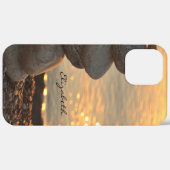 禅の石と海の夕焼け Case-Mate iPhoneケース (裏面 / 右)