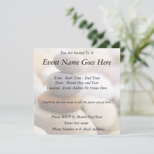 禅の石庭 招待状 (スタンド正面)