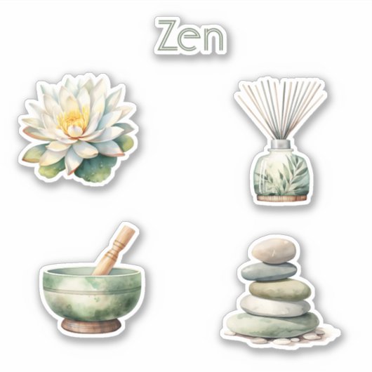 禅の石 シール (正面)