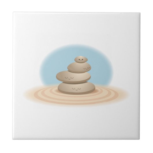 禅の石 タイル (正面)