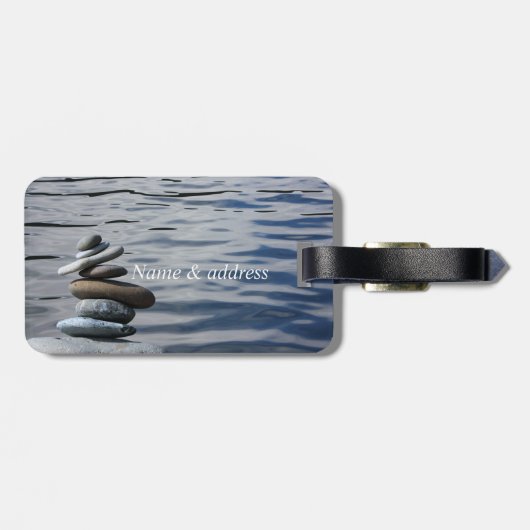 禅の石、海 ラゲッジタグ (裏面横)