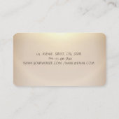 禅の石,花,金ゴールド 名刺 (裏面)