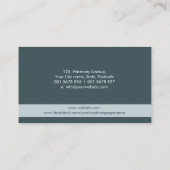 禅の石 – 調和と静かさ 名刺 (裏面)