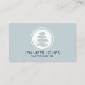 禅の石 – 調和と静かさ 名刺 (正面)