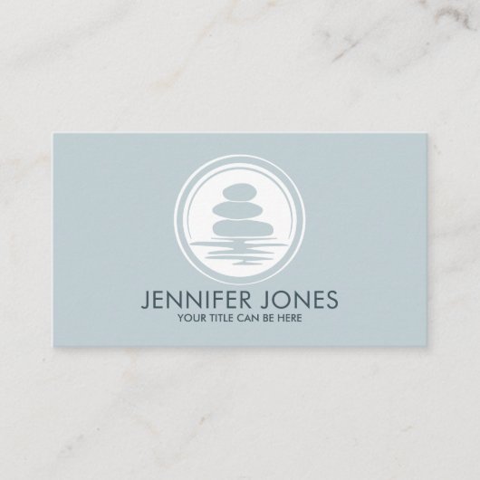 禅の石 – 調和と静かさ 名刺 (正面)