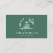 禅の石 – 調和と静かさ 名刺 (正面)