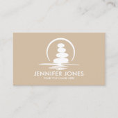 禅の石 – 調和と静かさ 名刺 (正面)