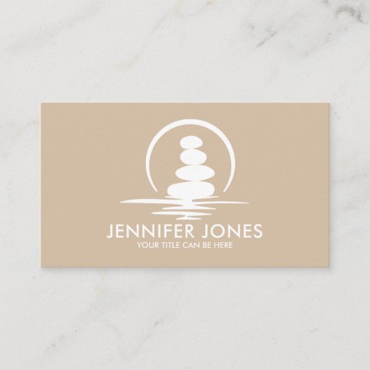 禅の石 – 調和と静かさ 名刺 (正面)