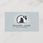 禅の石 – 調和と静かさ 名刺 (正面)