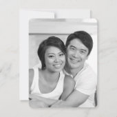 禅の竹のダブルハピネス中国語セーブ・ザ・デート セーブザデート (裏面)