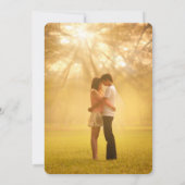 禅の竹の二重の幸中国のせ日付を保存 招待状 (裏面)