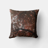 禅の素朴な秋の秋琥珀の木の庭クッション クッション (裏面)