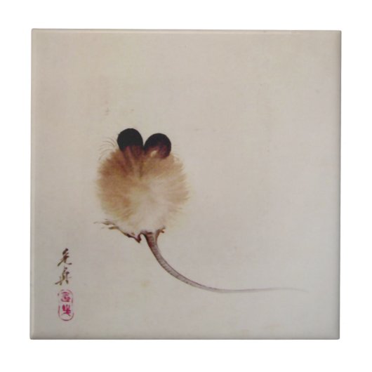 禅の絵画のマウス タイル (正面)