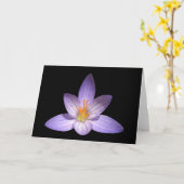 禅の花のブランクの挨拶状 カード (黄色い花)