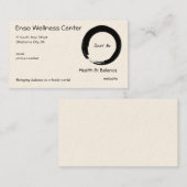 禅の記号はとの"ちょうどあります" 名刺 (正面/裏面)