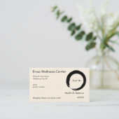 禅の記号はとの"ちょうどあります" 名刺 (スタンド正面)