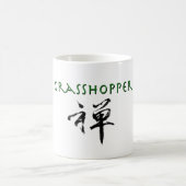 禅の記号を持つバッタ コーヒーマグカップ (中央)