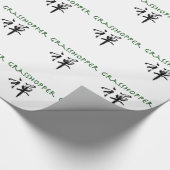 禅の記号を持つバッタ ラッピングペーパー (角)