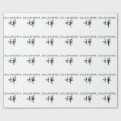 禅の記号を持つバッタ ラッピングペーパー (フラット)