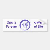 禅の記号を用いるEnsoの記号 バンパーステッカー (正面)