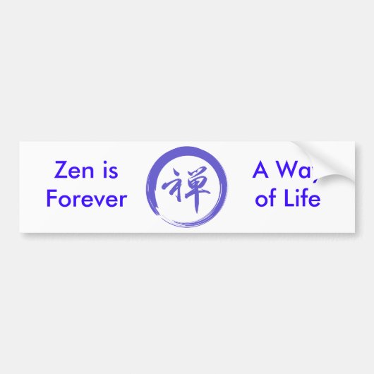 禅の記号を用いるEnsoの記号 バンパーステッカー (正面)