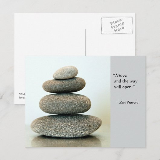 禅の諺はがき ポストカード (正面/裏面)