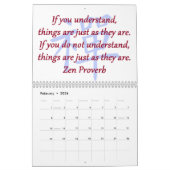 禅の諺 カレンダー (2月 2026)