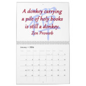 禅の諺 カレンダー (1月 2026)