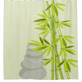 禅の雰囲気 シャワーカーテン