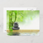 禅の静けさの水の庭は癒しの愛 ポストカード (正面/裏面)