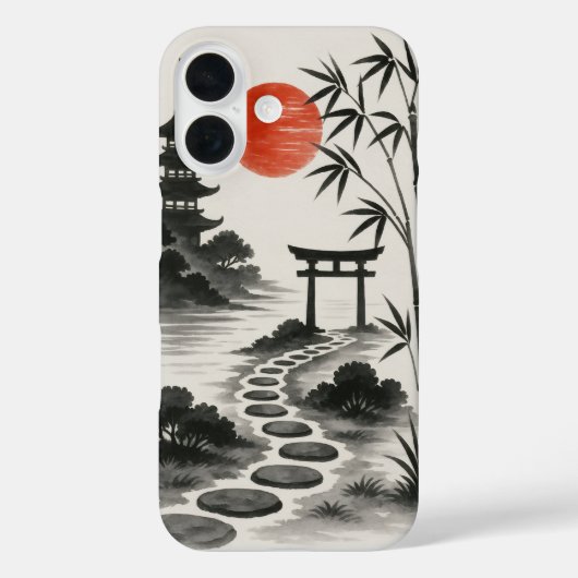 禅の風景日の出スマホケース Case-Mate iPhoneケース (裏面)