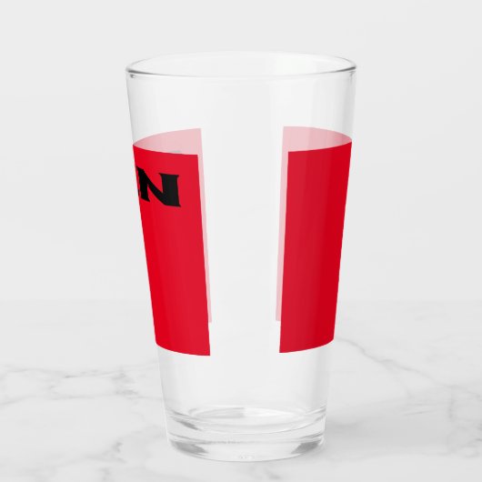 禅の黒い赤いガラスのタンブラー タンブラーグラス (左)