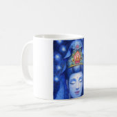 禅の黙想のKuanの真夜中のイン コーヒーマグカップ (正面左)