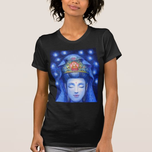 禅の黙想のKuanの真夜中のイン Tシャツ (正面)